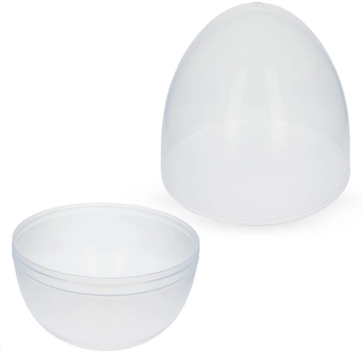 Dulcero Transparente Forma de Huevo 9x6.5 cm. 10 Unidades2
