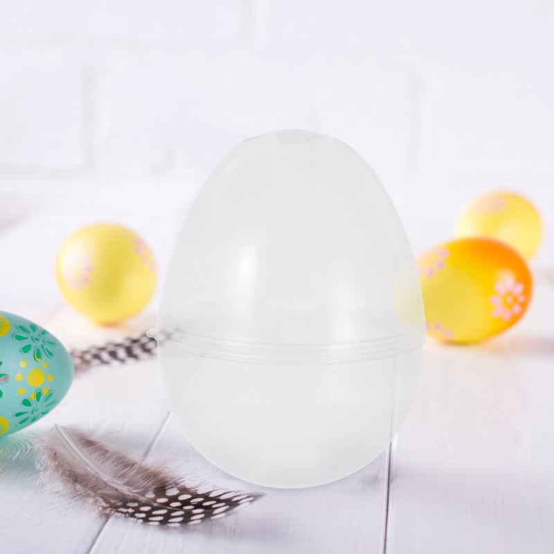 Dulcero Transparente Forma de Huevo 6x4 cm. 10 Unidades4