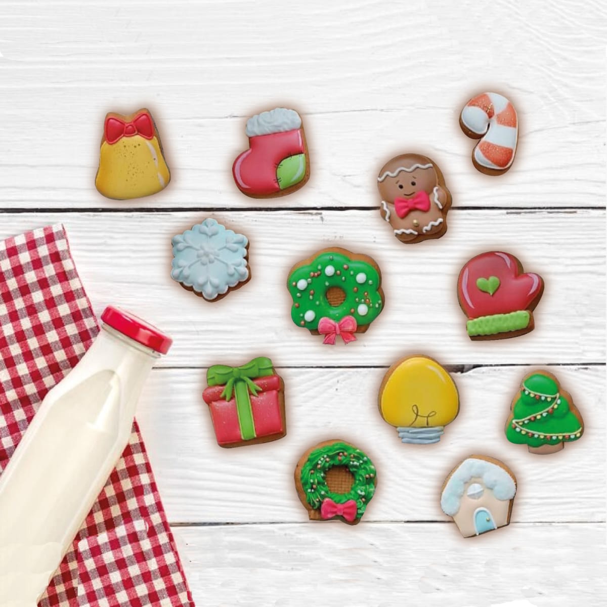 Set Cortadores Mini Calendario de Adviento 12 Piezas2