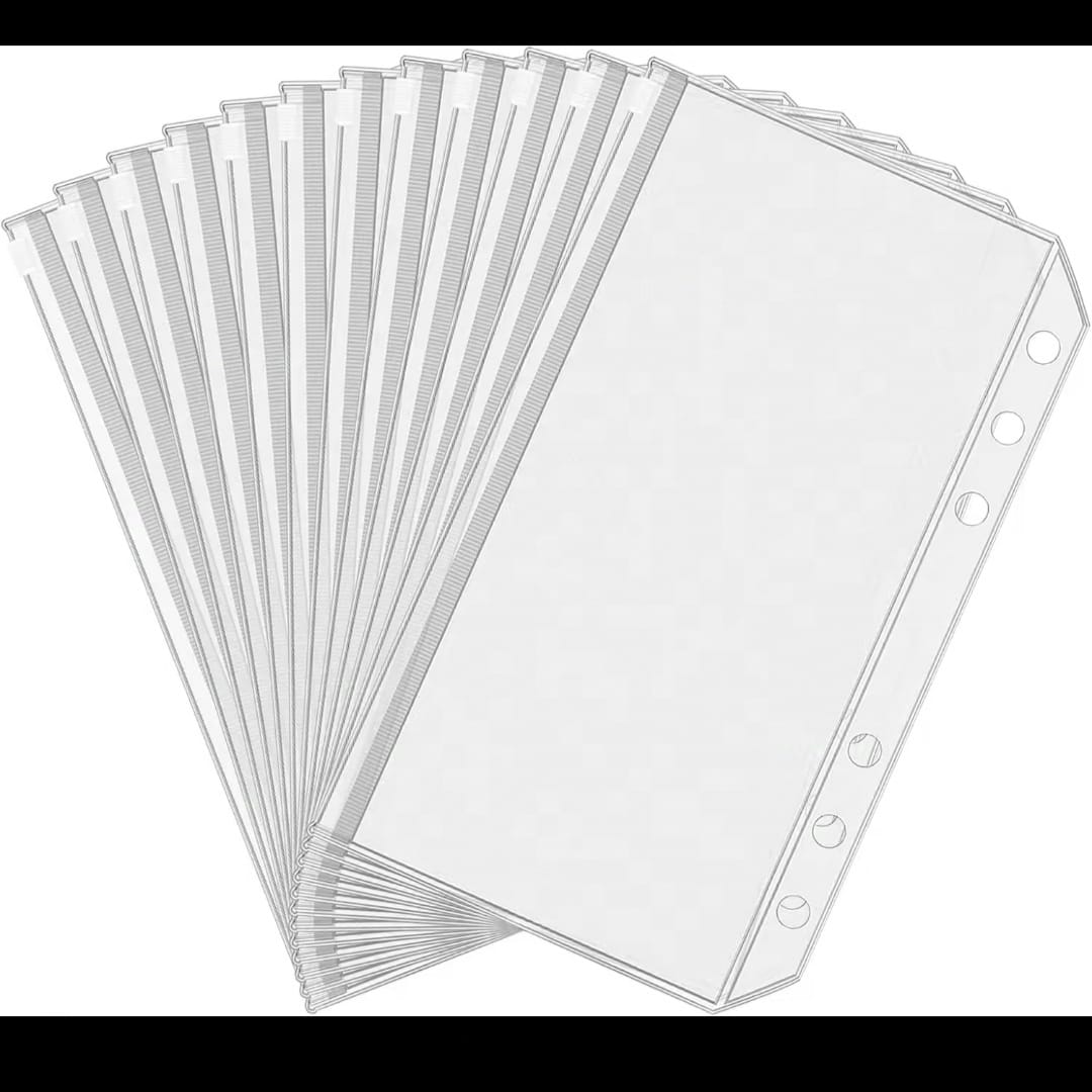 Sobre Pvc O Carpeta A6 Para Organizador De Gastos - 5 Un. Transparente5