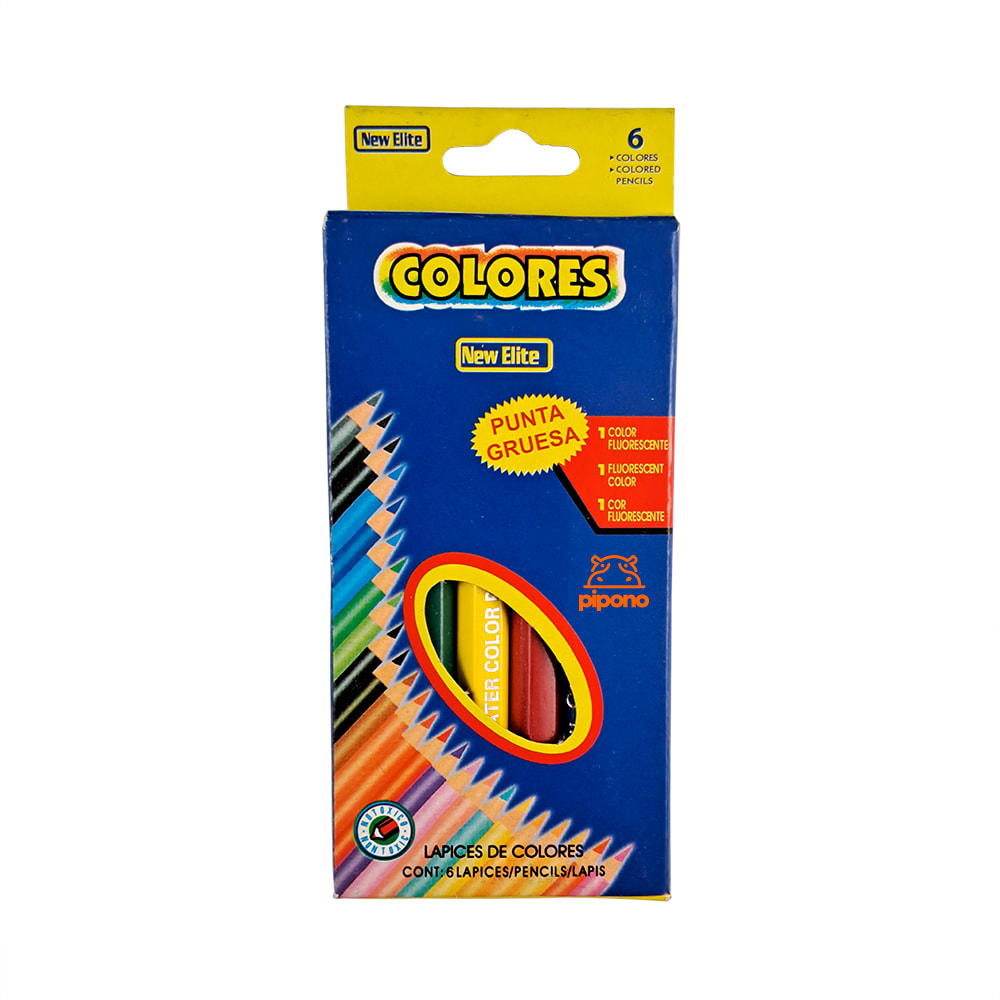 Pack 12 Cajitas De Lápices Madera 6 Colores Cortos4