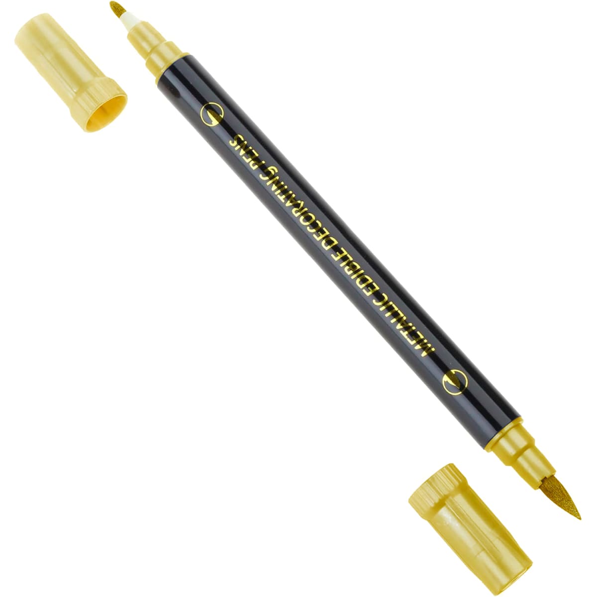 Marcador Metalizado Doble Punta Dorado 0