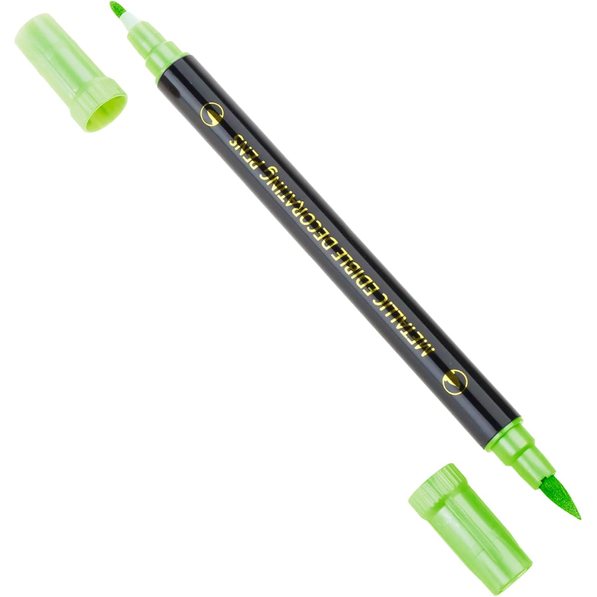 Marcador Metalizado Doble Punta Verde 0