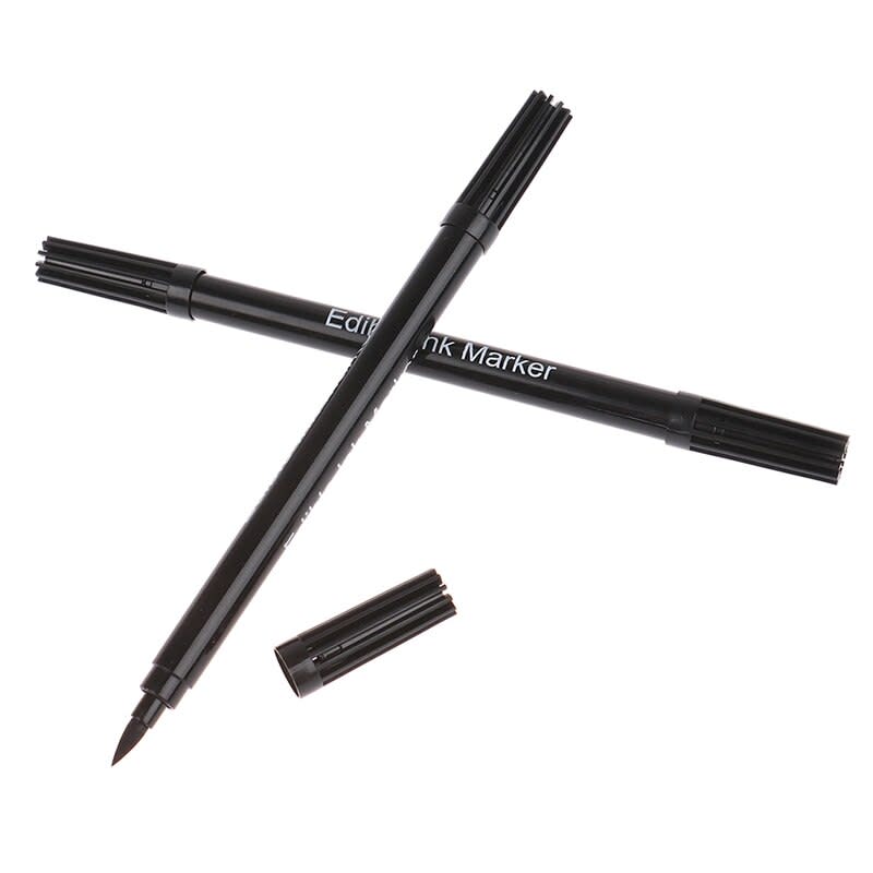 Marcador Doble Punta Fina/Pincel Negro3