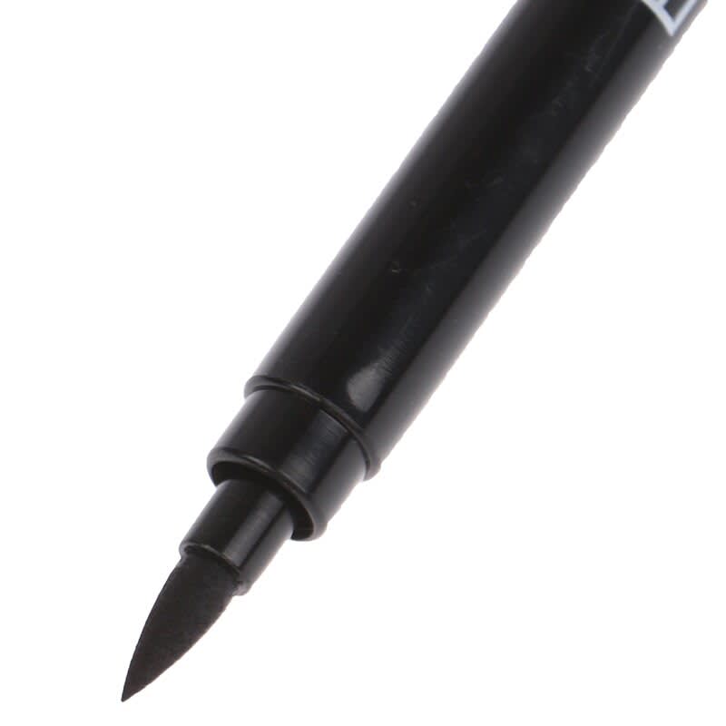 Marcador Doble Punta Fina/Pincel Negro5