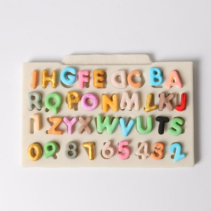 Molde Fondant Letras y Números Silicona2