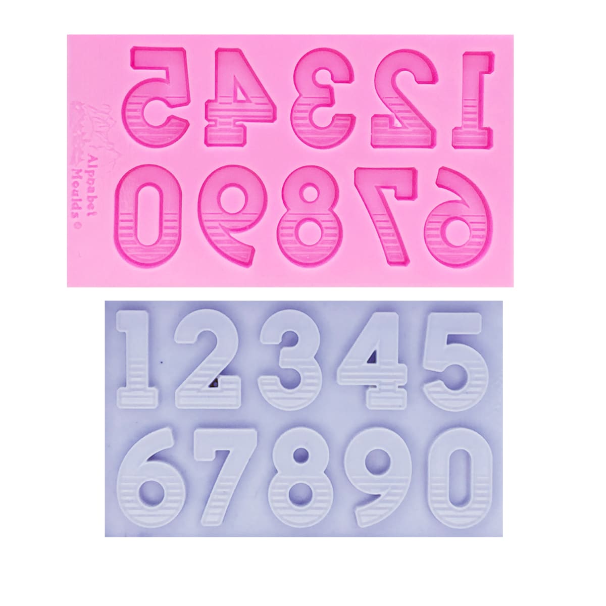 Molde Fondant Números Lineas Silicona3