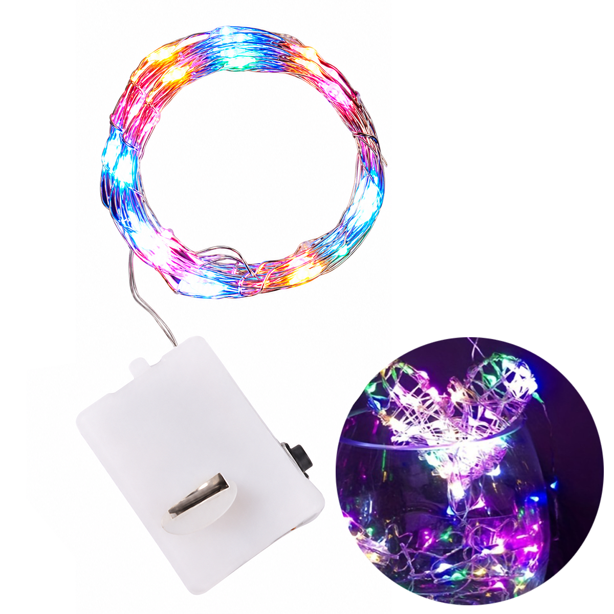 Guirnalda Luces Hada Multicolor 30 Led - 3 Metros - 10 Unidades1