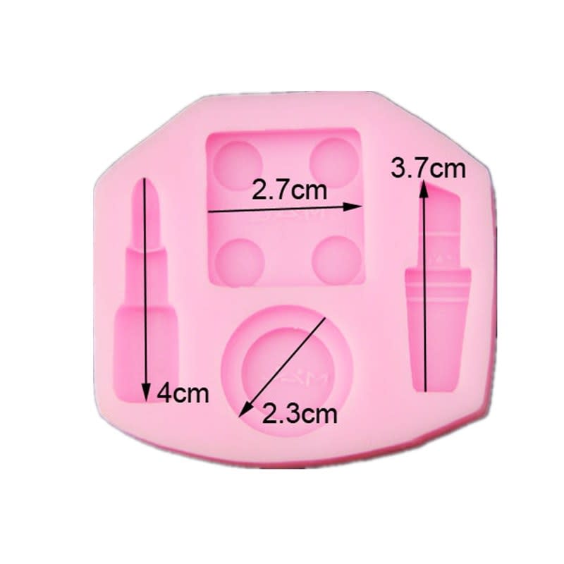 Molde Fondant Maquillaje Mac Silicona3