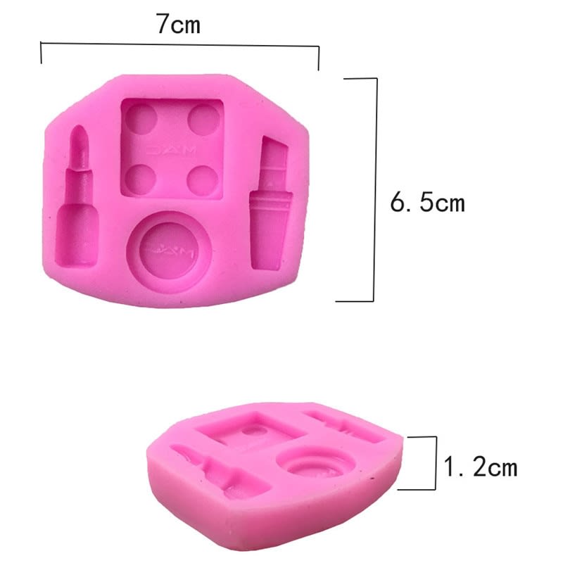 Molde Fondant Maquillaje Mac Silicona4