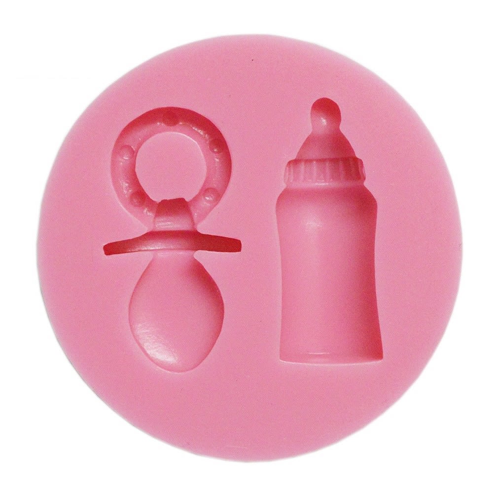 Molde Fondant Mamadera y Chupete Silicona2
