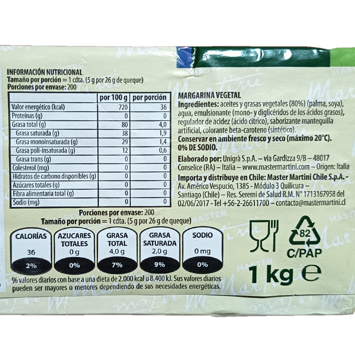 Margarina Gran Master Horneo 1 kg.2