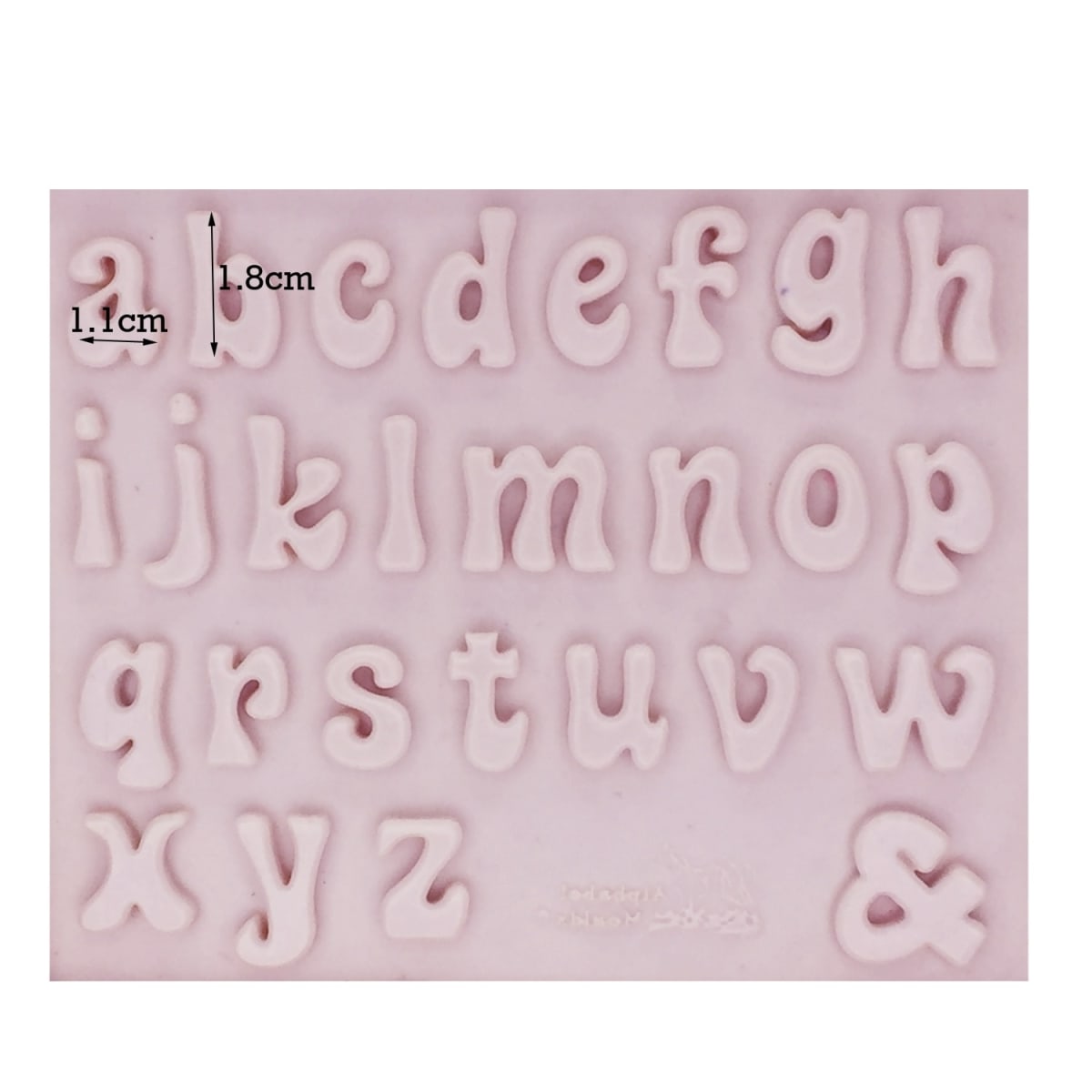 Molde Fondant Minúsculas Silicona3