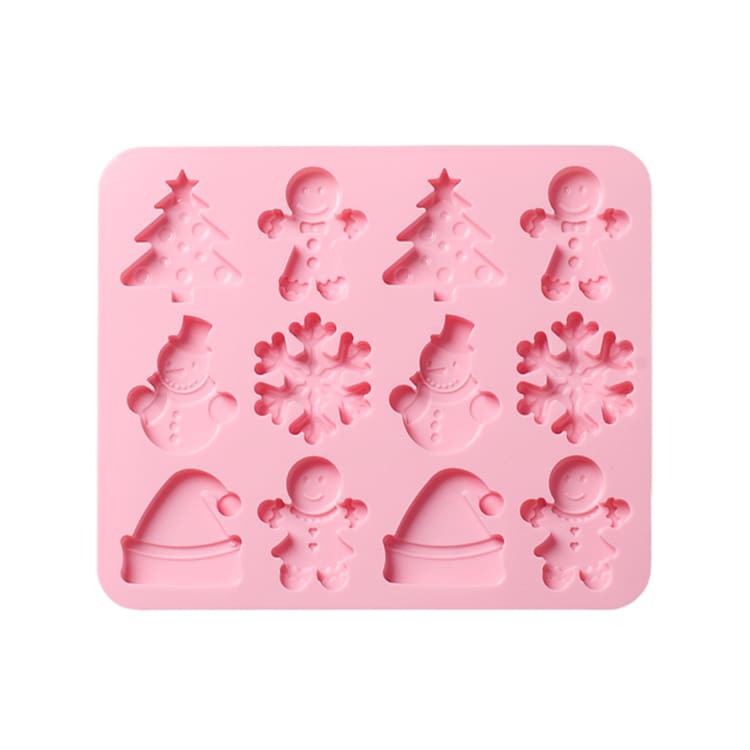 Molde Silicona 12 Figuras de Navidad2