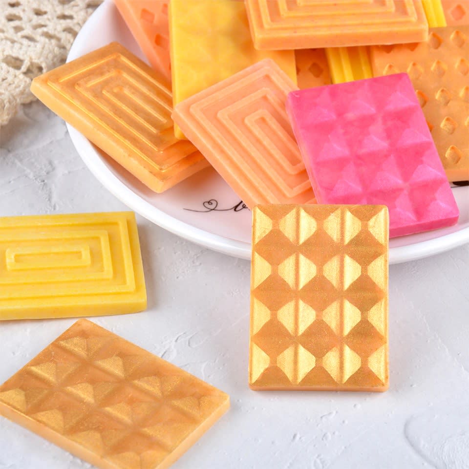 Molde Chocolate Silicona Tabletas Diseño 12