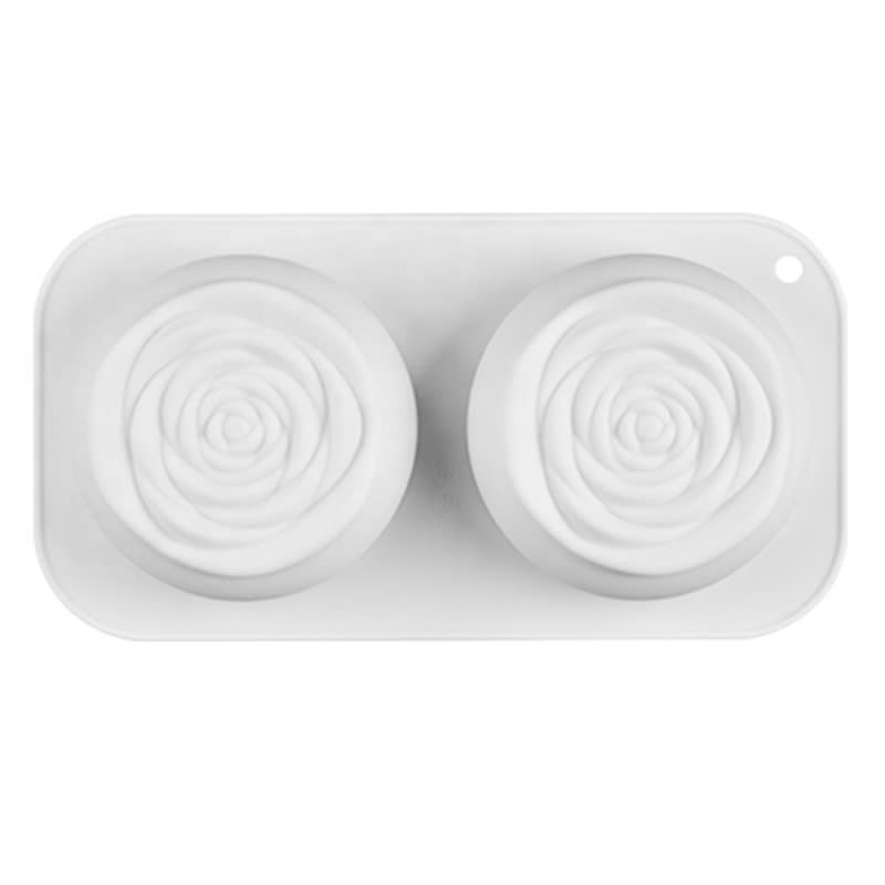 Molde Silicona 2 Rosas Medianas2