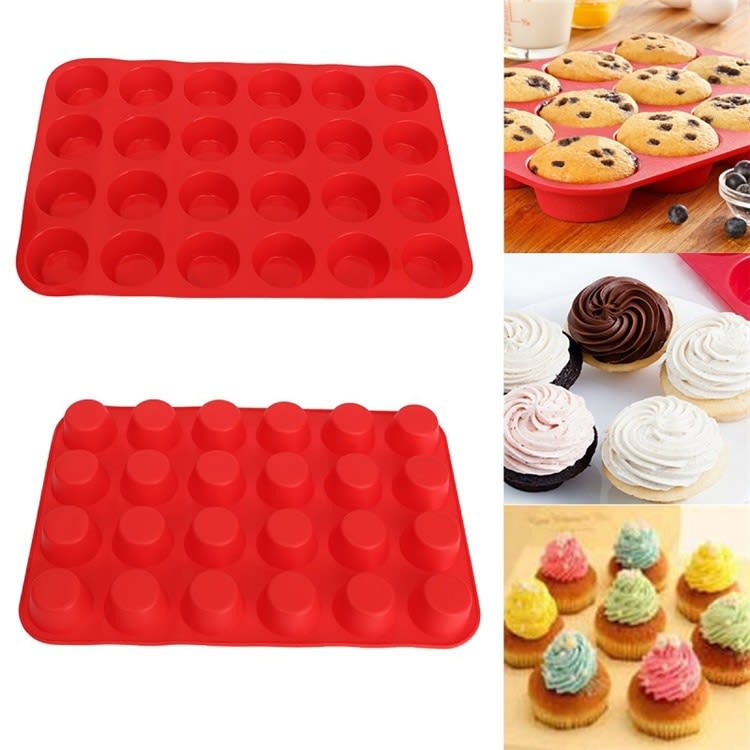 Molde 24 Minicupcakes Silicona3