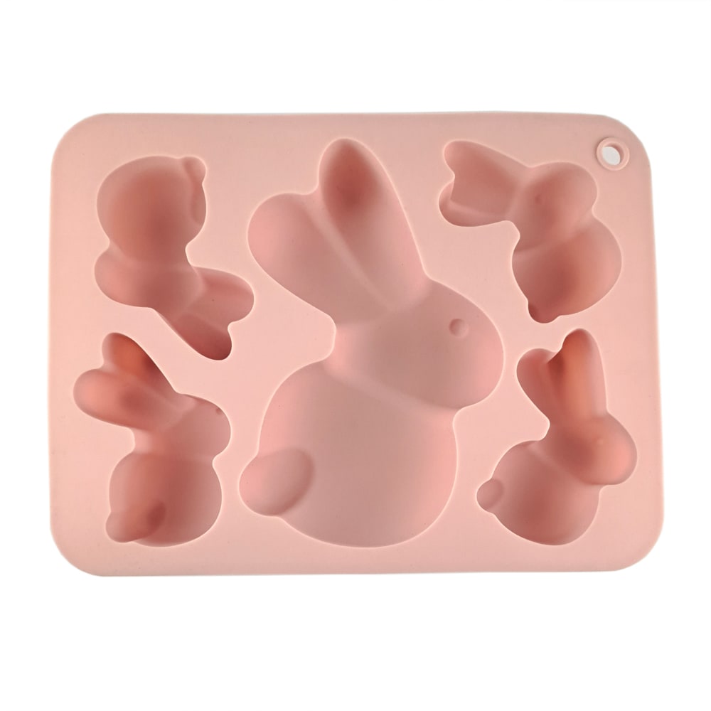 Molde 5 Conejos Silicona2