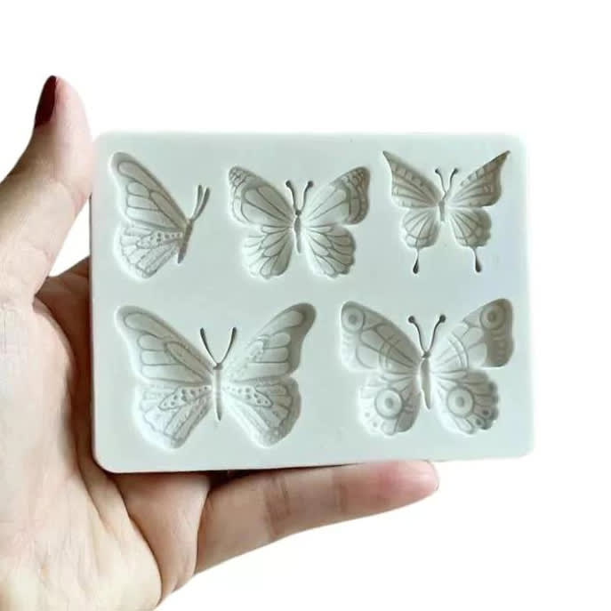 Molde Fondant 5 Mariposas1