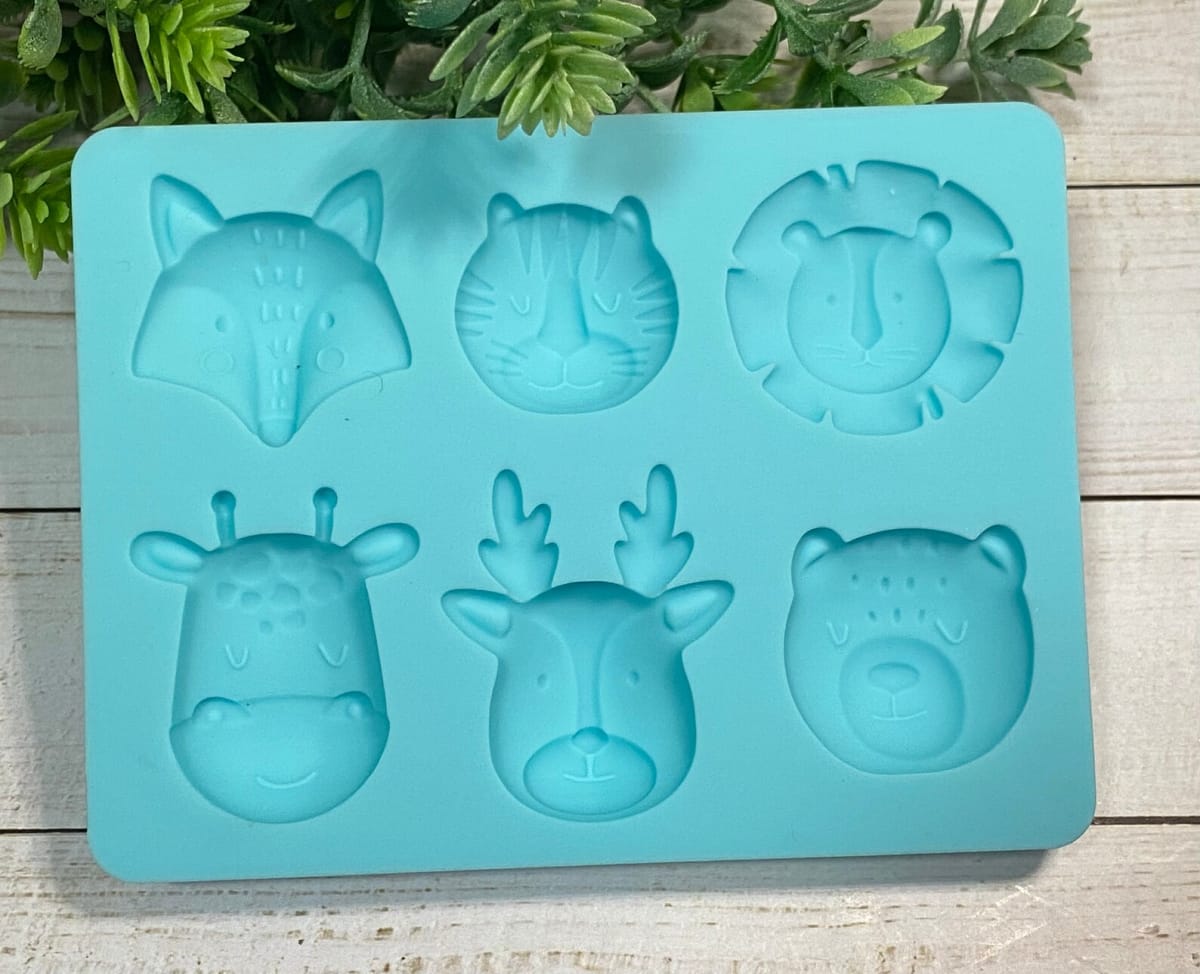 Molde Fondant Caritas de Animales1