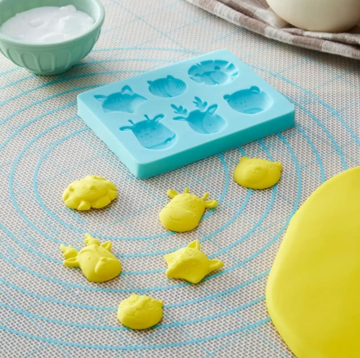 Molde Fondant Caritas de Animales2
