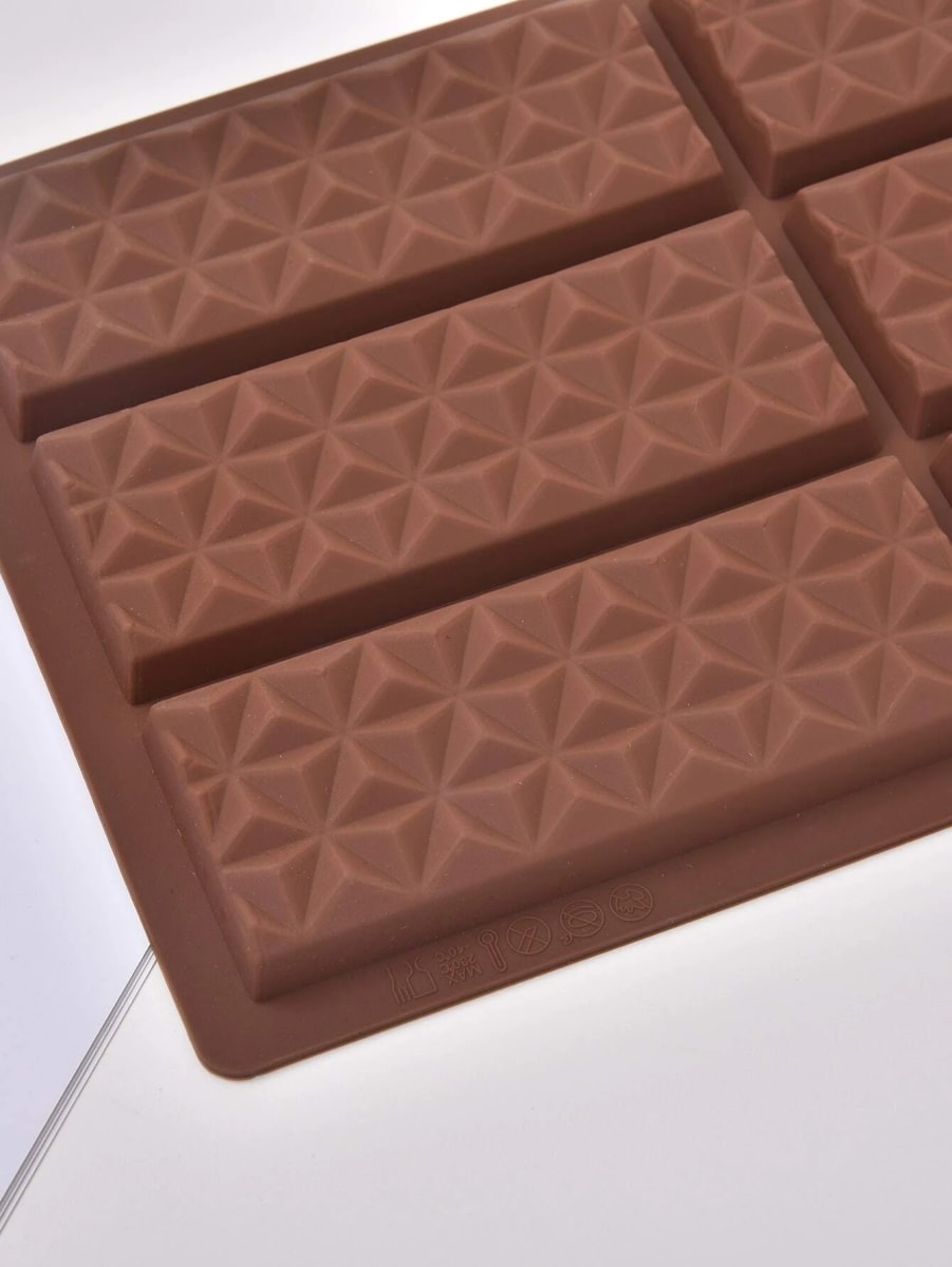 Molde Chocolate Silicona 6 Barras Diamante3