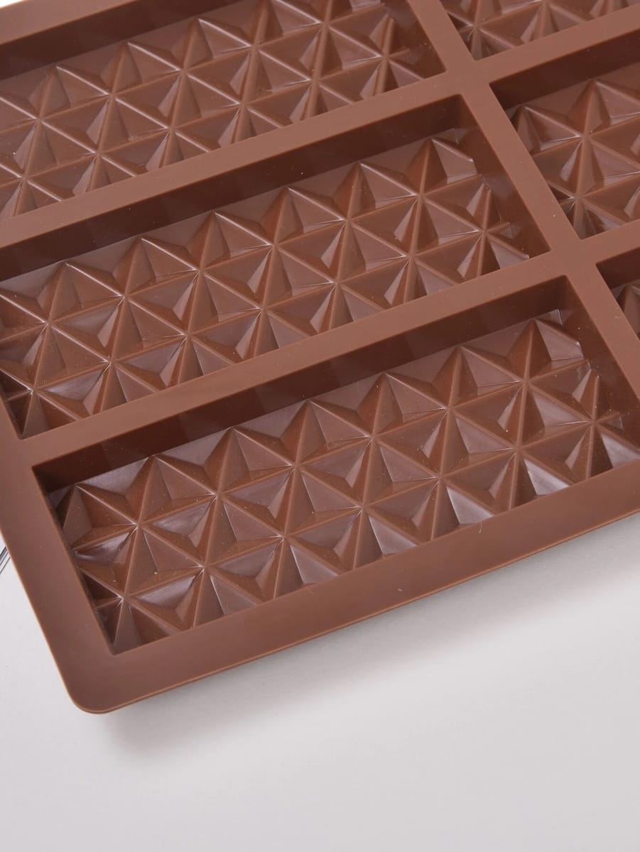 Molde Chocolate Silicona 6 Barras Diamante4