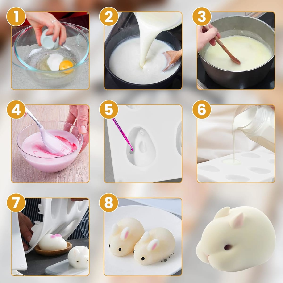 Molde Conejo 6 Cavidades8