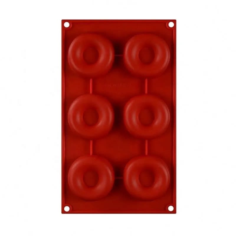 Molde para 6 Donuts Medianas Silicona2