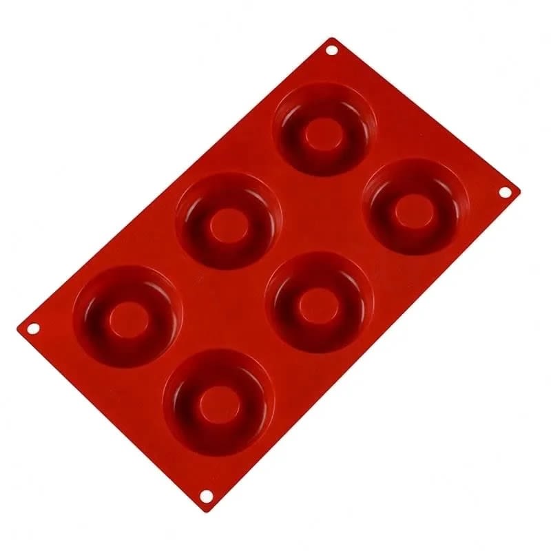 Molde para 6 Donuts Medianas Silicona3