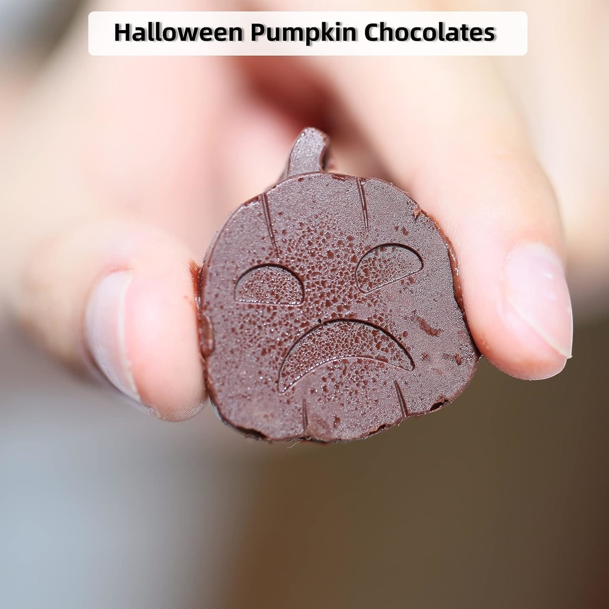 Molde Chocolate Silicona Calabazas N°3 60 Cavidades2