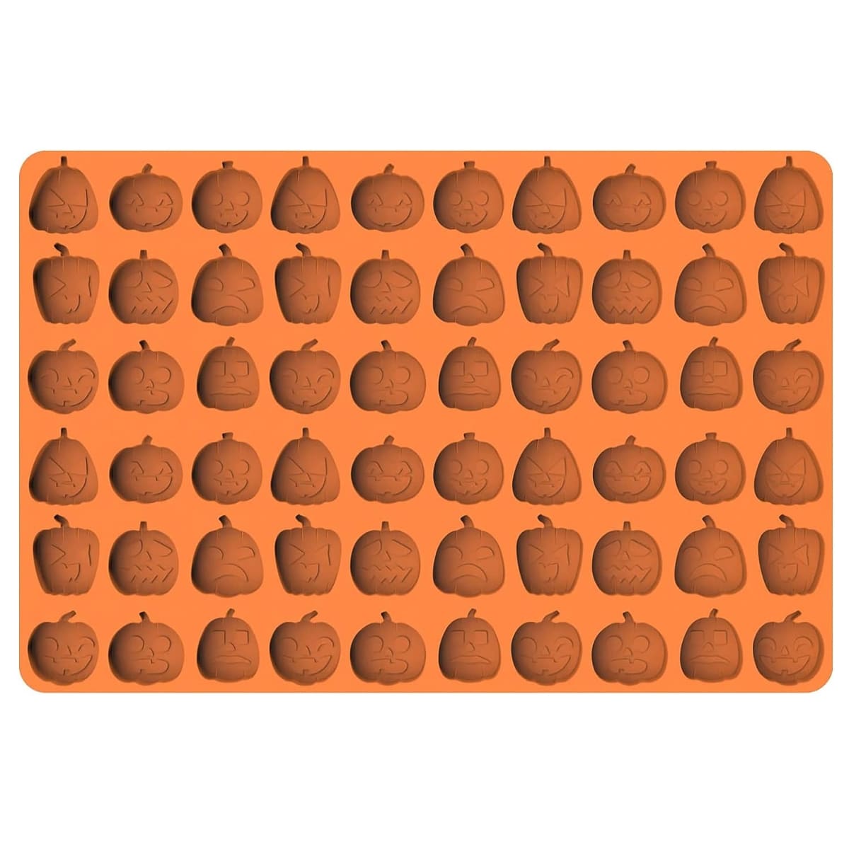 Molde Chocolate Silicona Calabazas N°3 60 Cavidades3