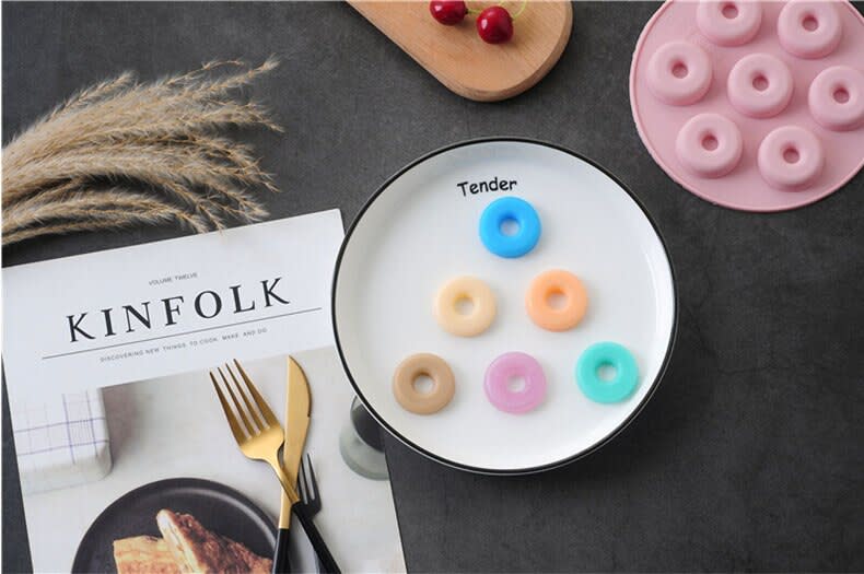 Molde Silicona 7 Mini donuts2