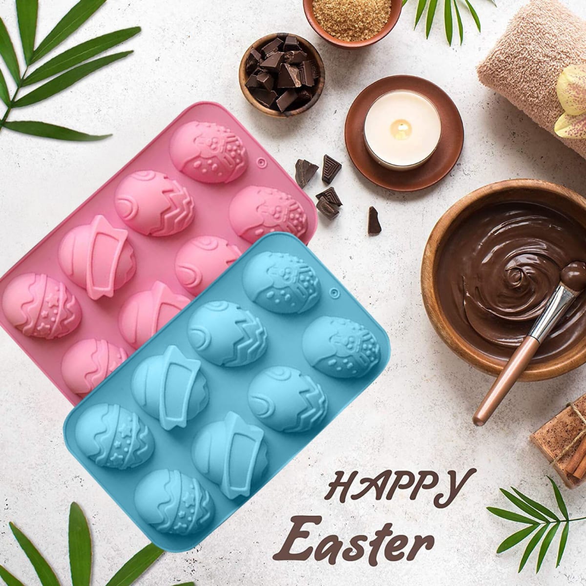 Molde Silicona Huevos Diseños 8 Cavidades2