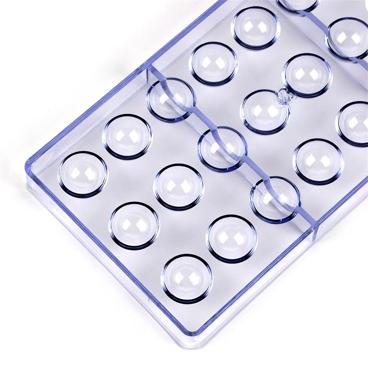 Molde Acrílico Semi Esfera 2,4 cm.3