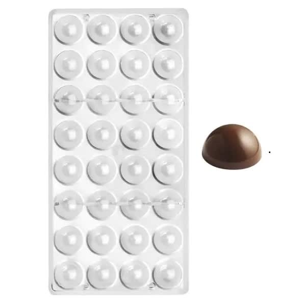 Molde Acrílico Semi Esfera 2,7 cm. 0