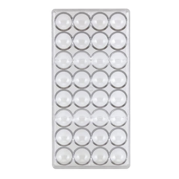 Molde Acrílico Semi Esfera 2,7 cm.5