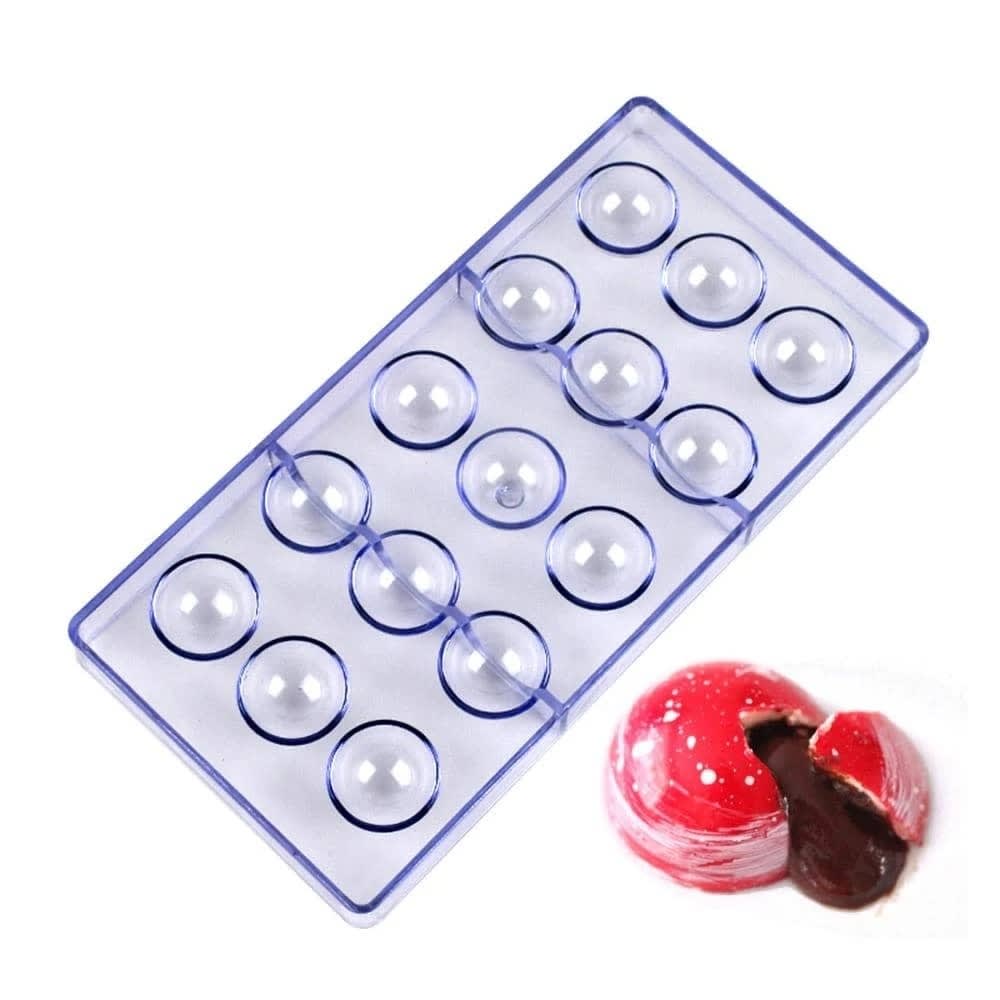 Molde Acrílico Semi Esfera 3,2 cm.4