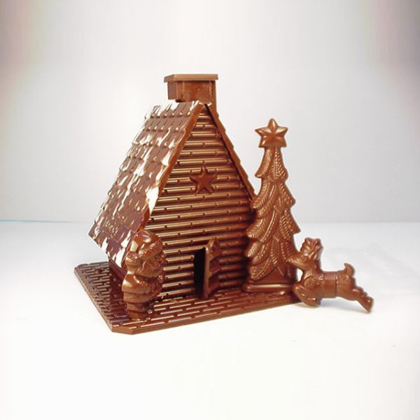 Molde Casa Jengibre Navidad Acrílico 3 Piezas4