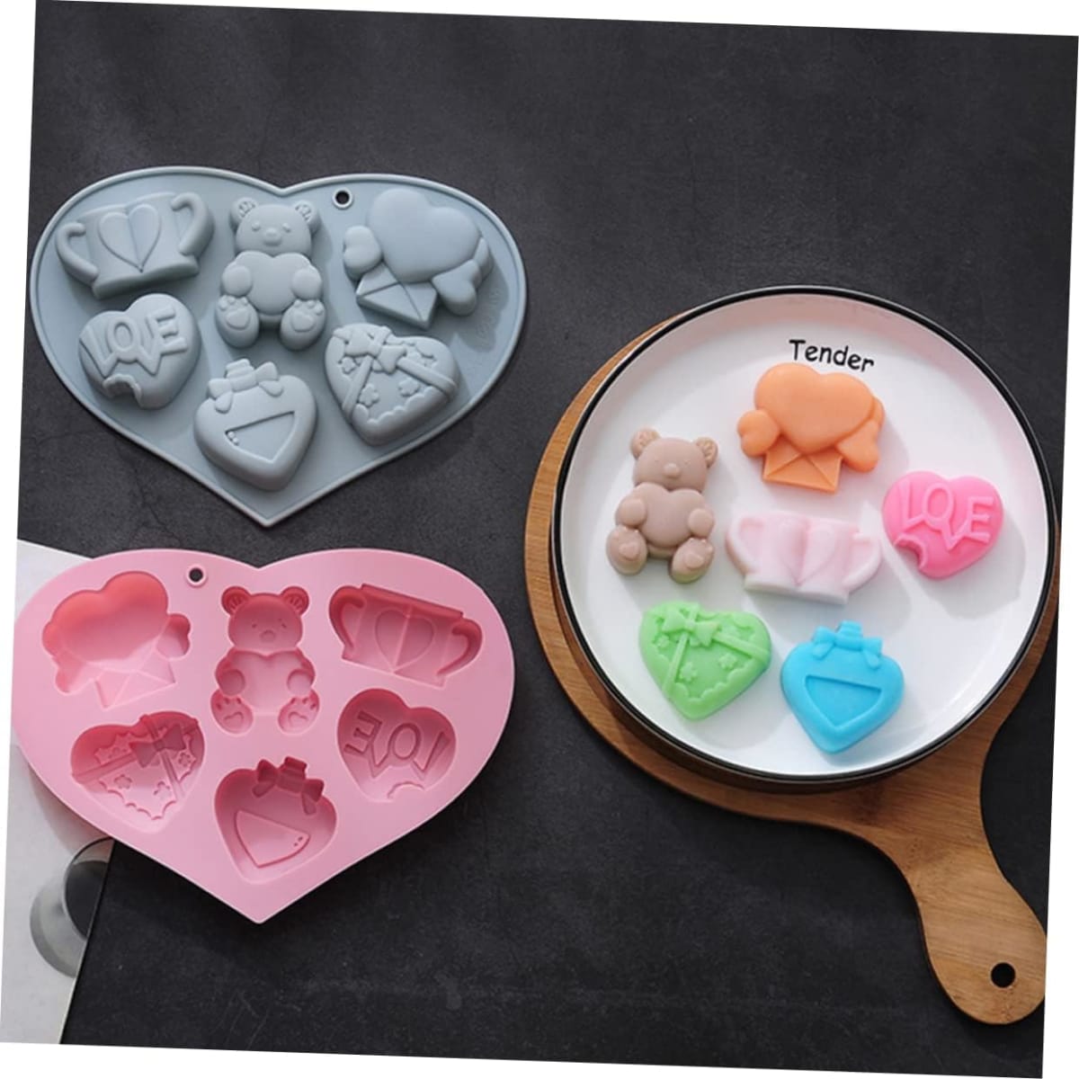 Molde Amor N°1 - 6 Cavidades Silicona4