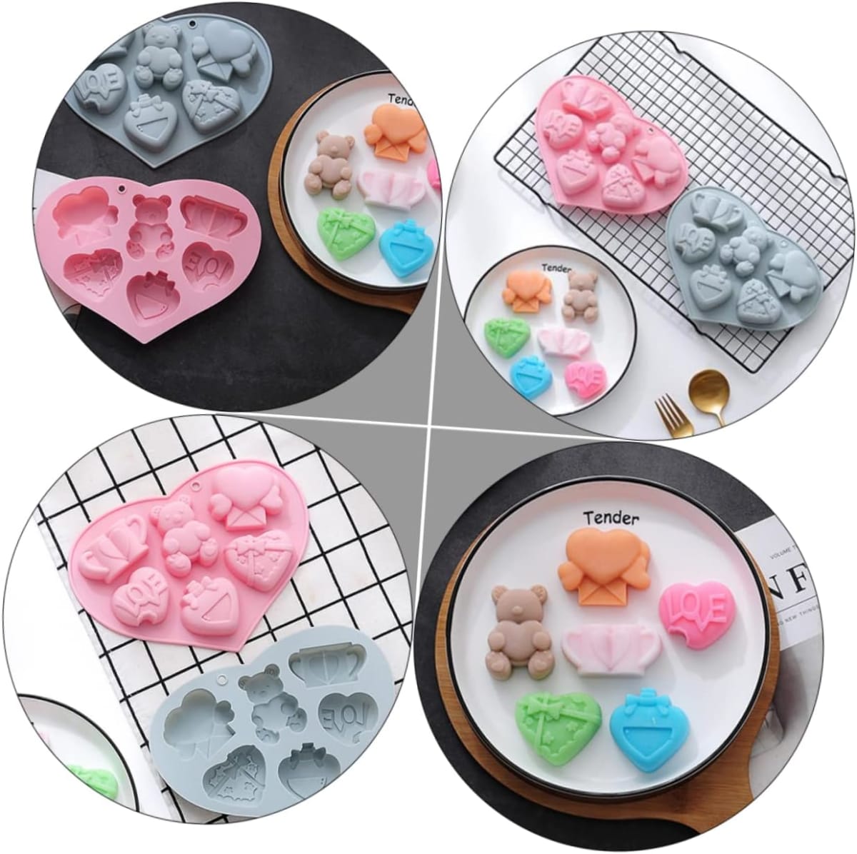 Molde Amor N°1 - 6 Cavidades Silicona3