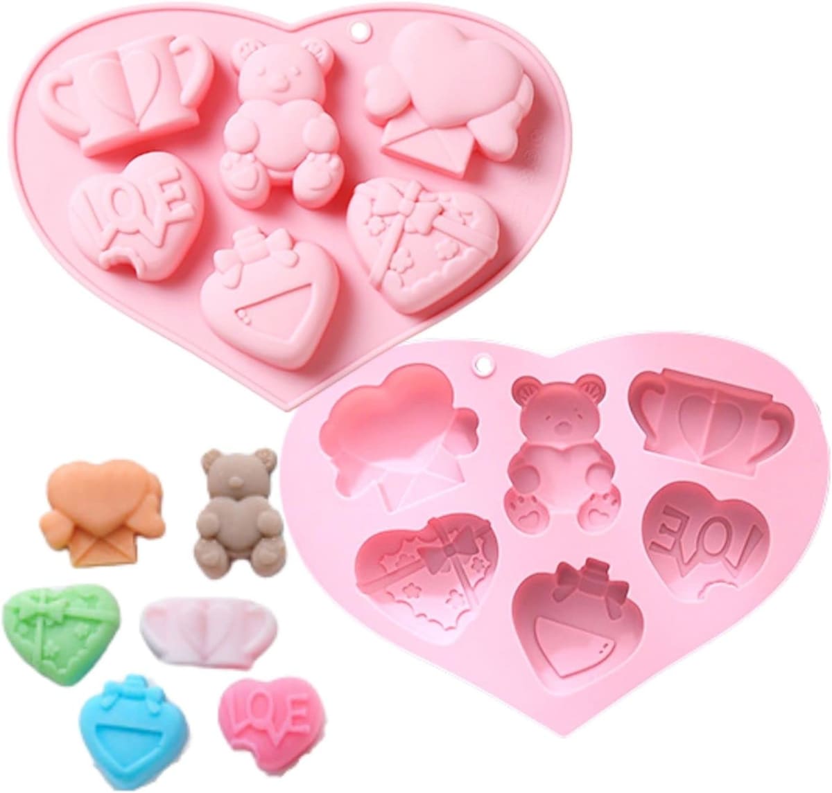 Molde Amor N°1 - 6 Cavidades Silicona 0