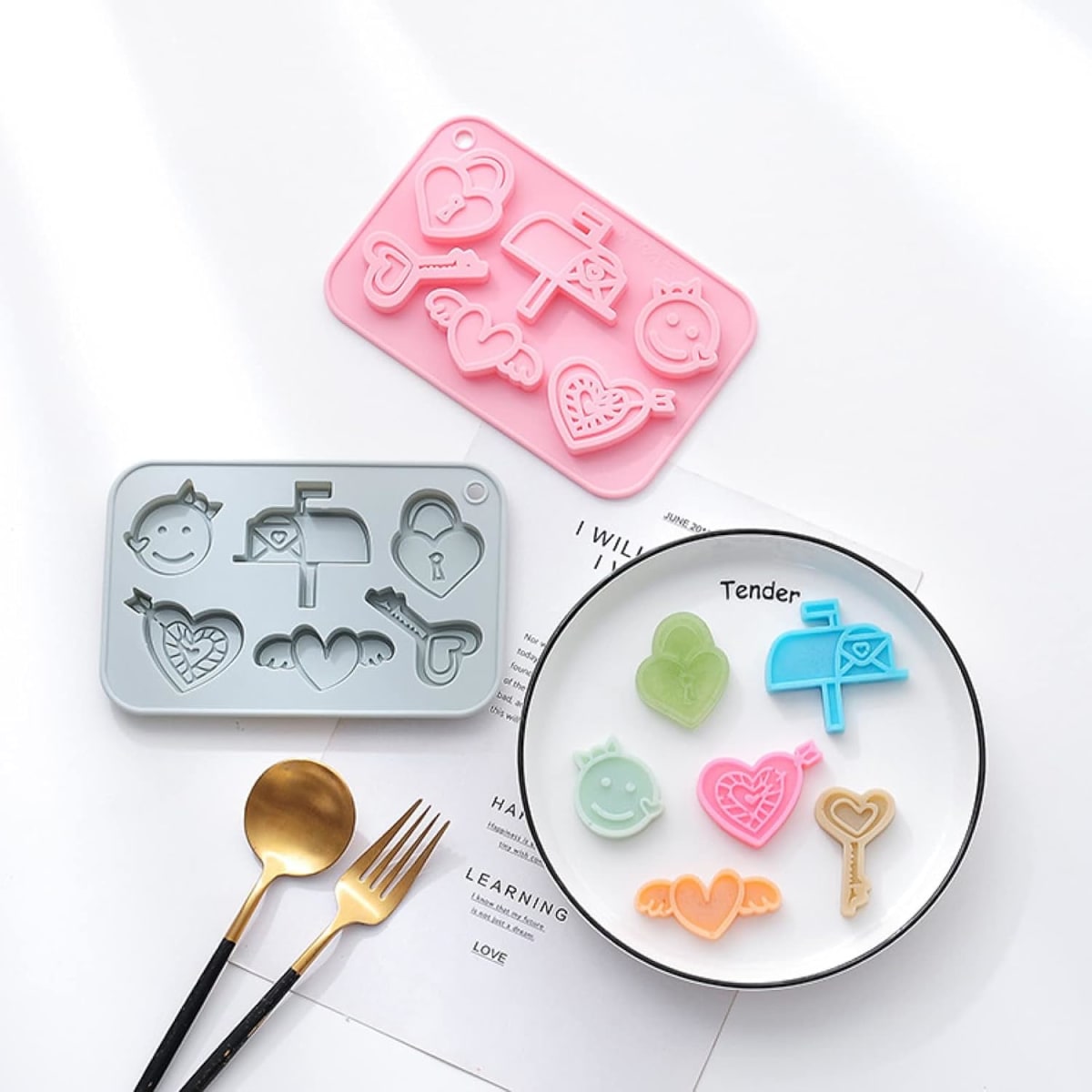 Molde Amor N°2 - 6 Cavidades Silicona6