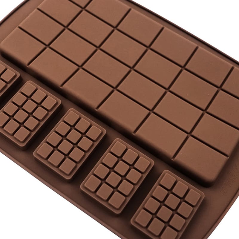 Molde Chocolate Tabletas Grande y Chicas Silicona3