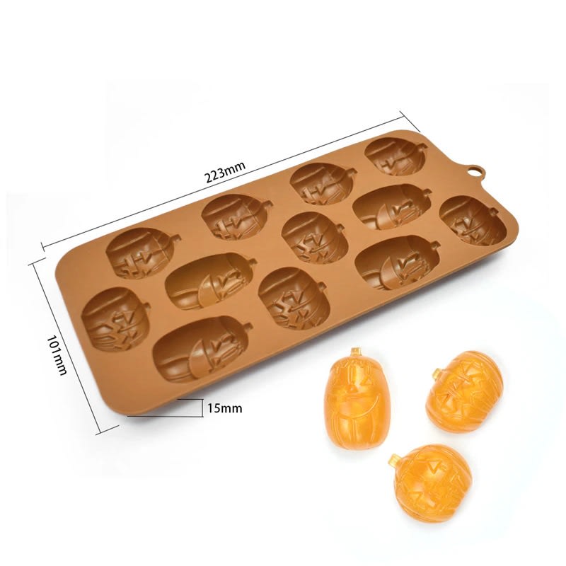 Molde Chocolate Silicona Calabazas N°22
