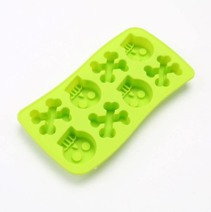 Molde Silicona Calaveras y Huesos 8 Cavidades3