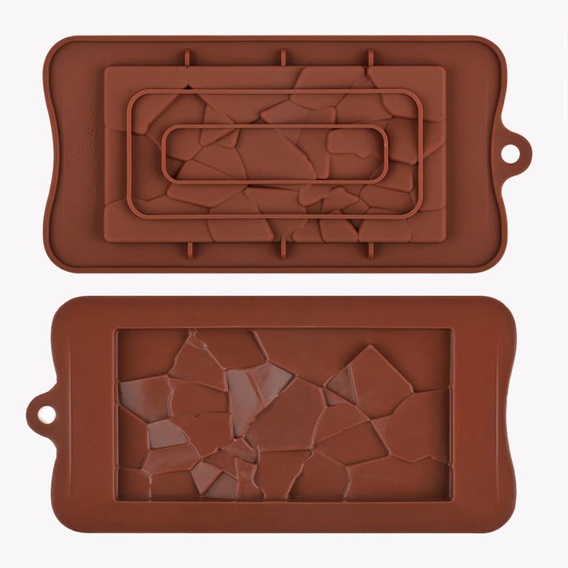Molde Chocolate Silicona Tableta Craquelada2