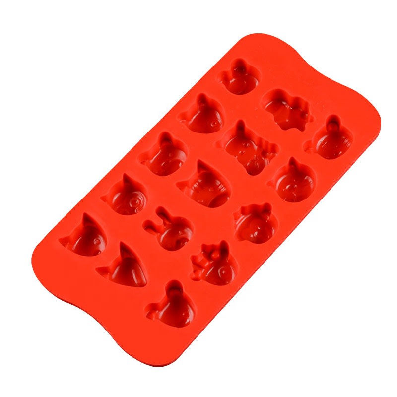 Molde Chocolate Caritas de Animales Silicona2