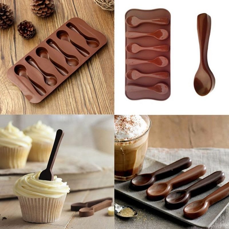 Molde Chocolate Cuchara Silicona2