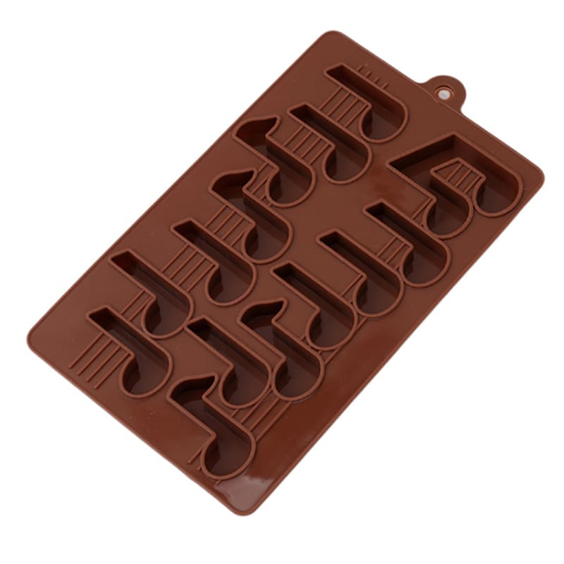 Molde Chocolate Notas Musicales Silicona2
